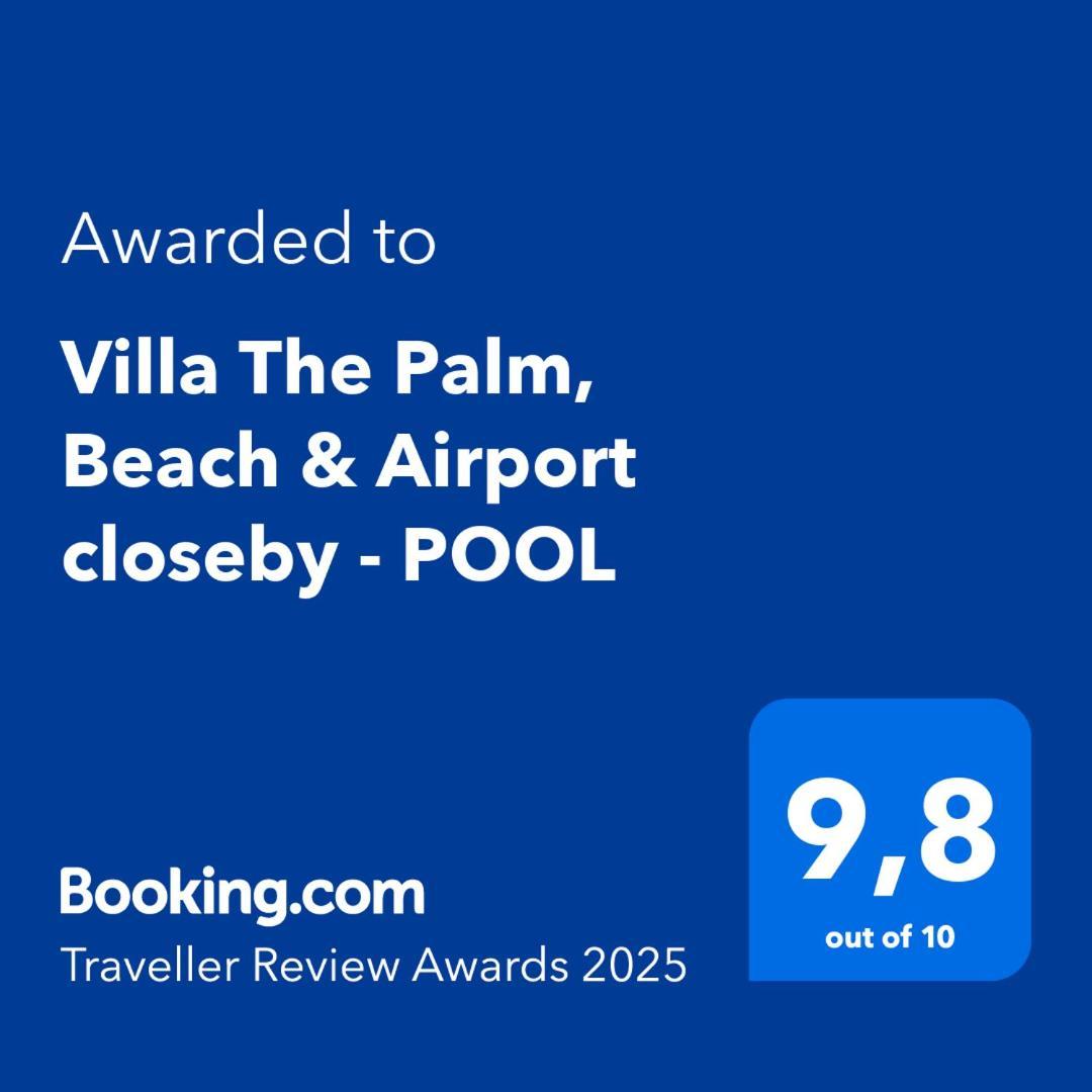 Villa The Palm, Beach & Airport Closeby - Pool Pórto Ráfti Exteriér fotografie